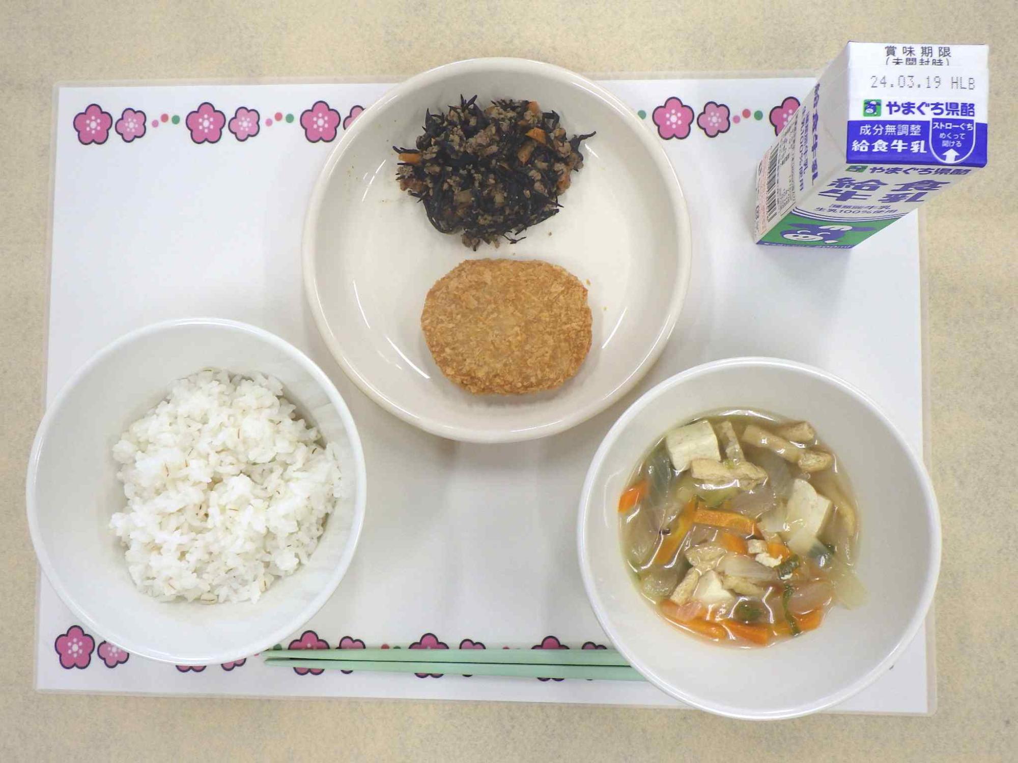 3月11日の給食の写真