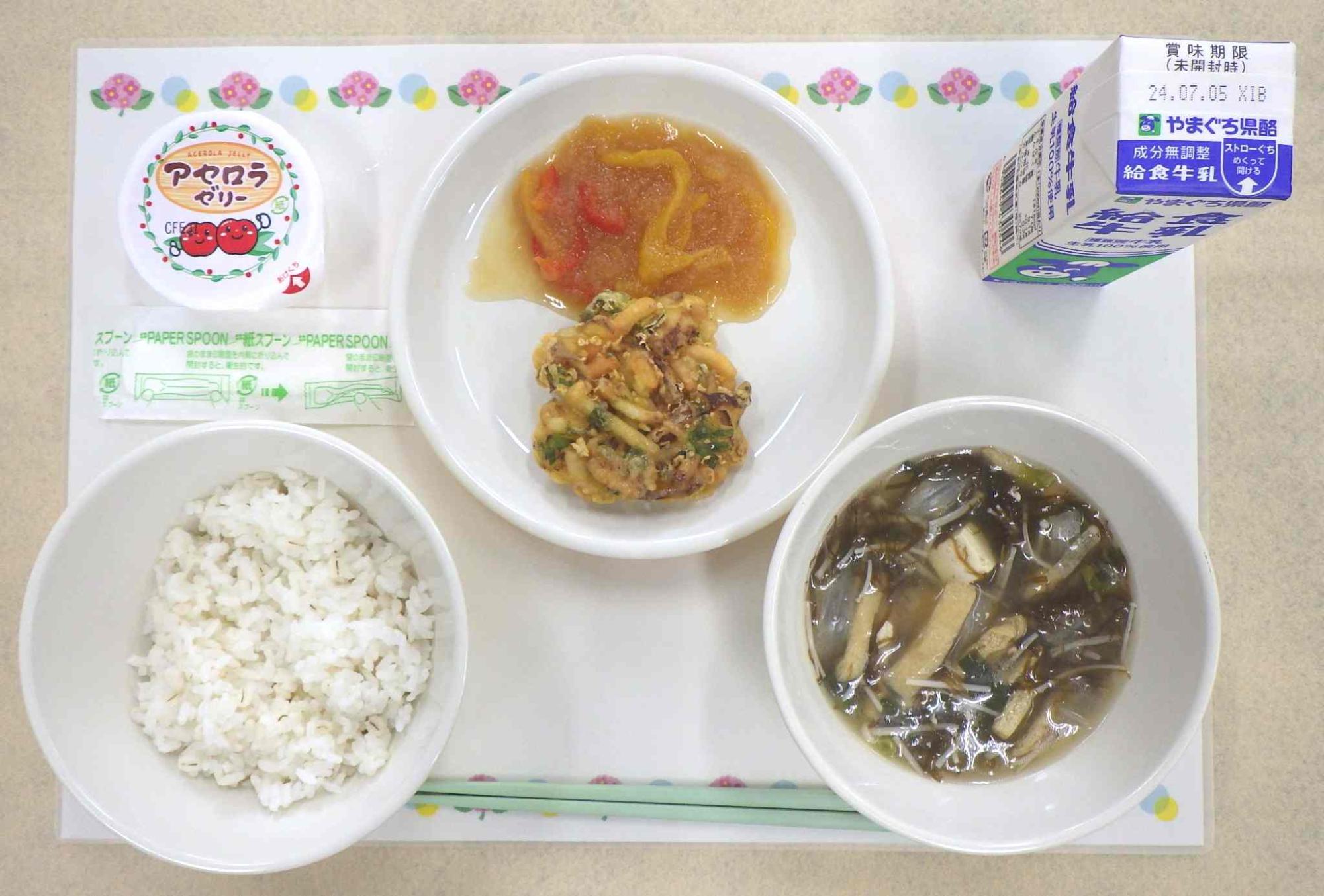 6月26日の給食の写真