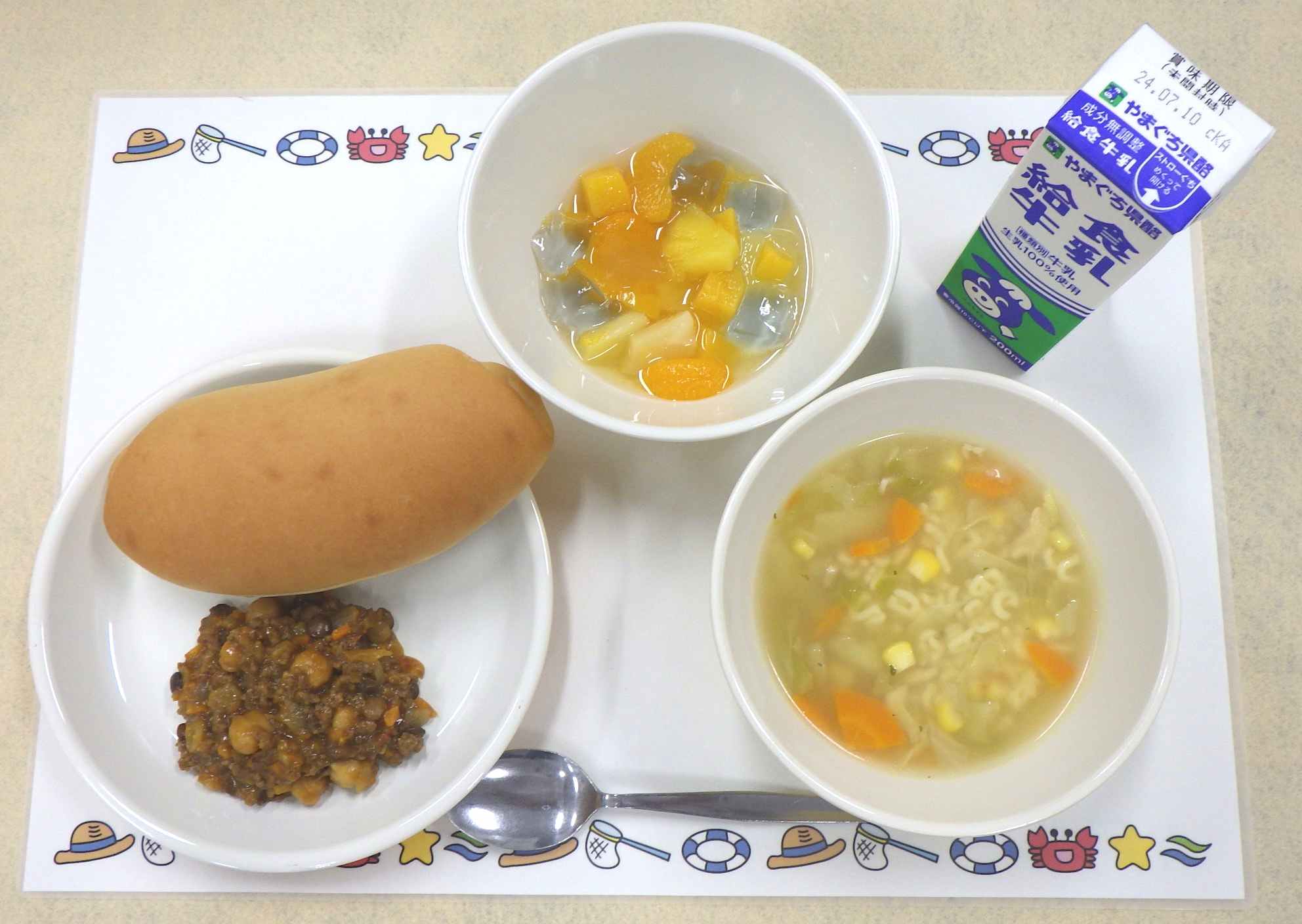 7月1日の給食の写真