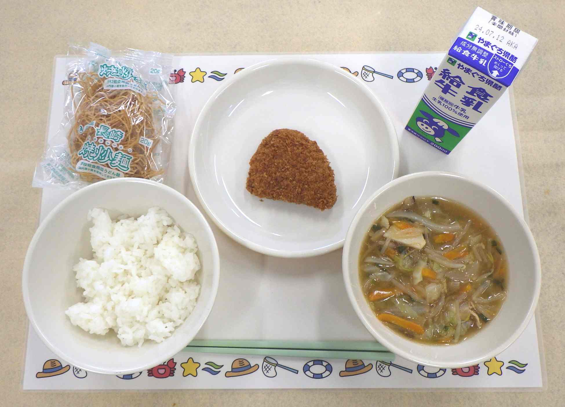 7月1日の給食の写真