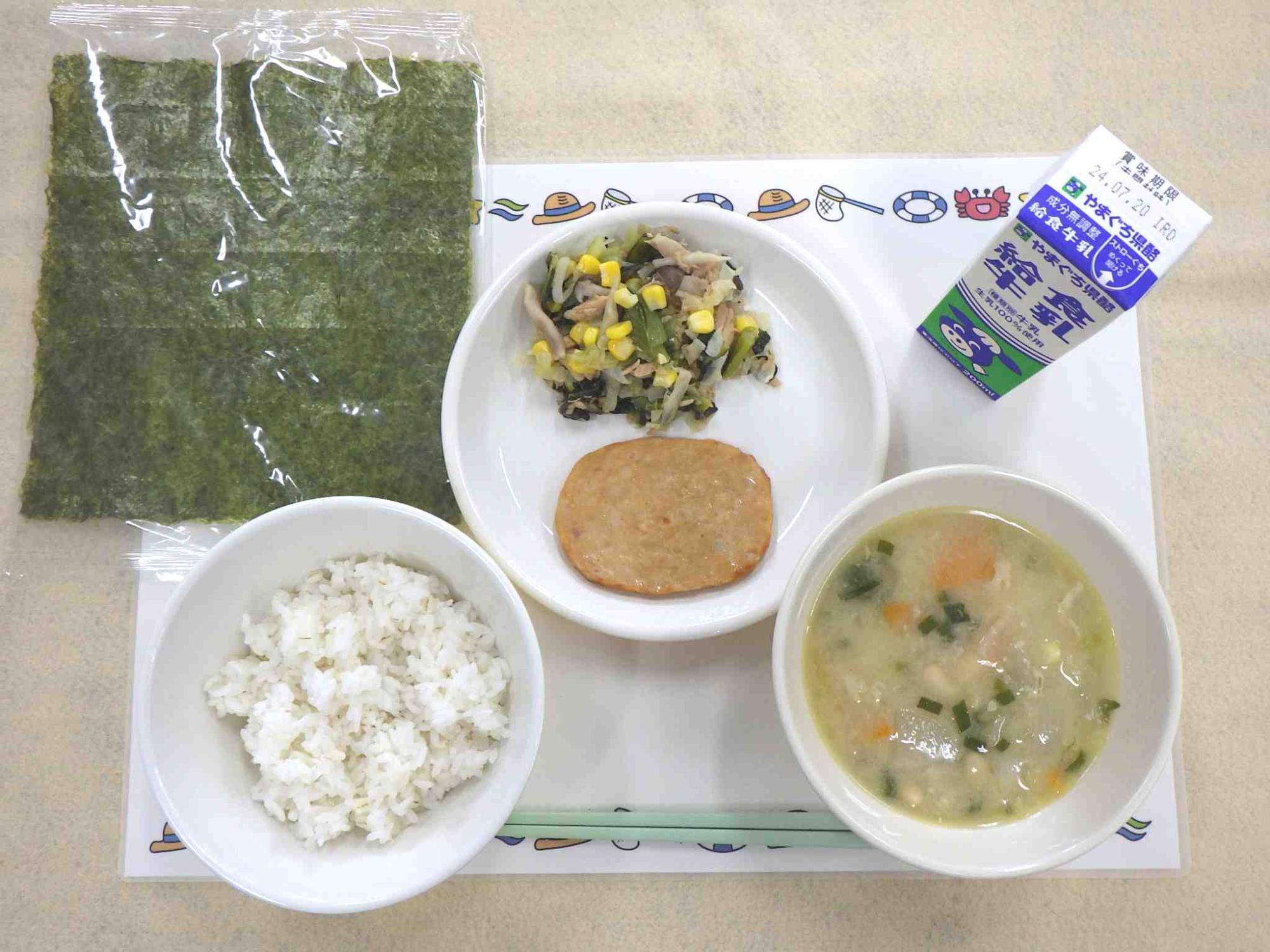 7月12日の給食の写真