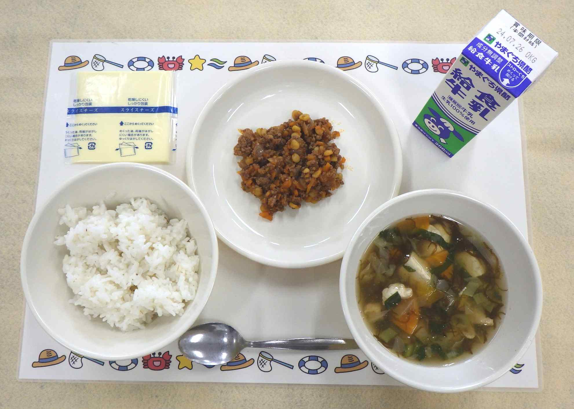 7月17日の給食の写真