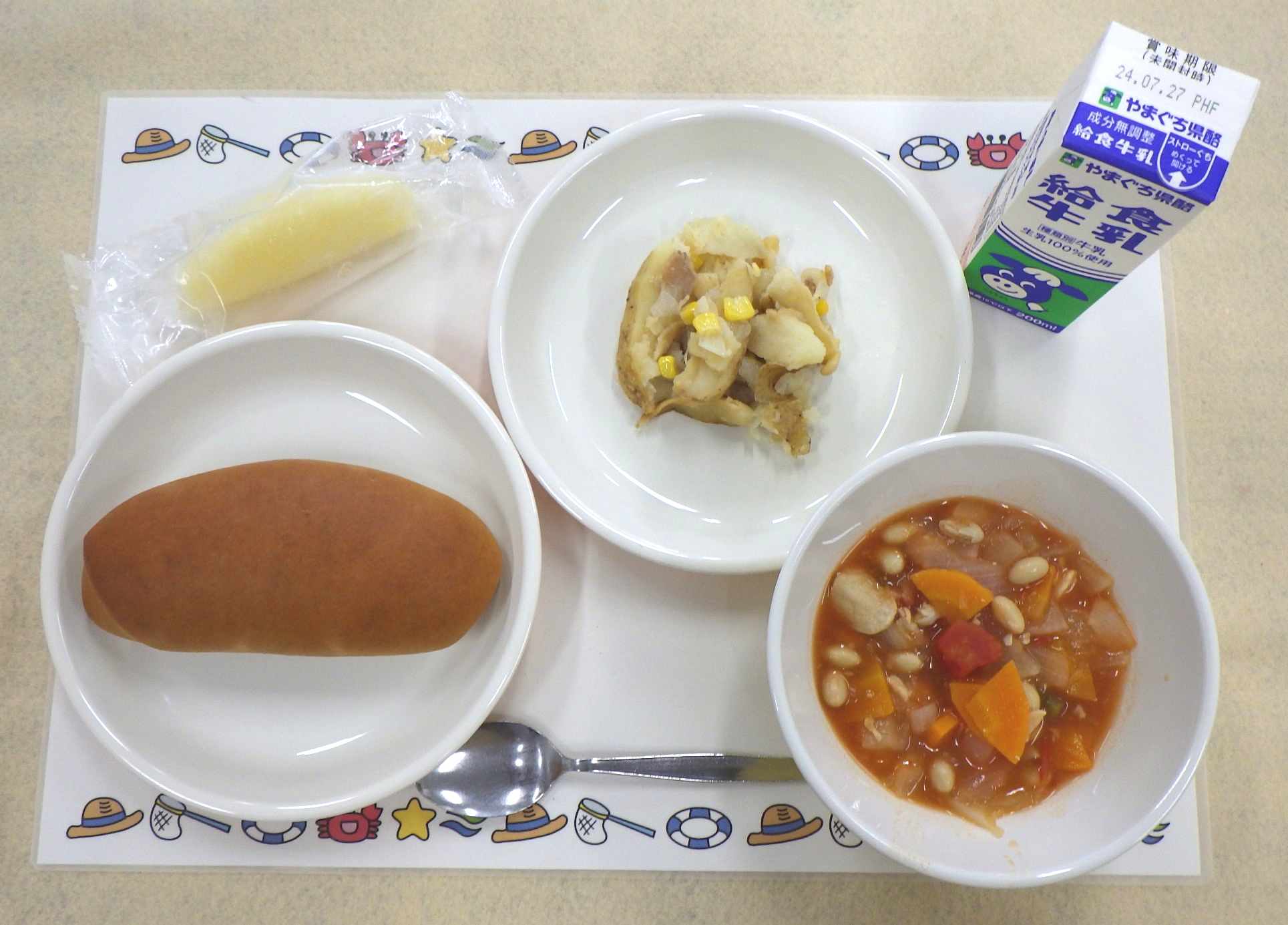 7月18日の給食の写真