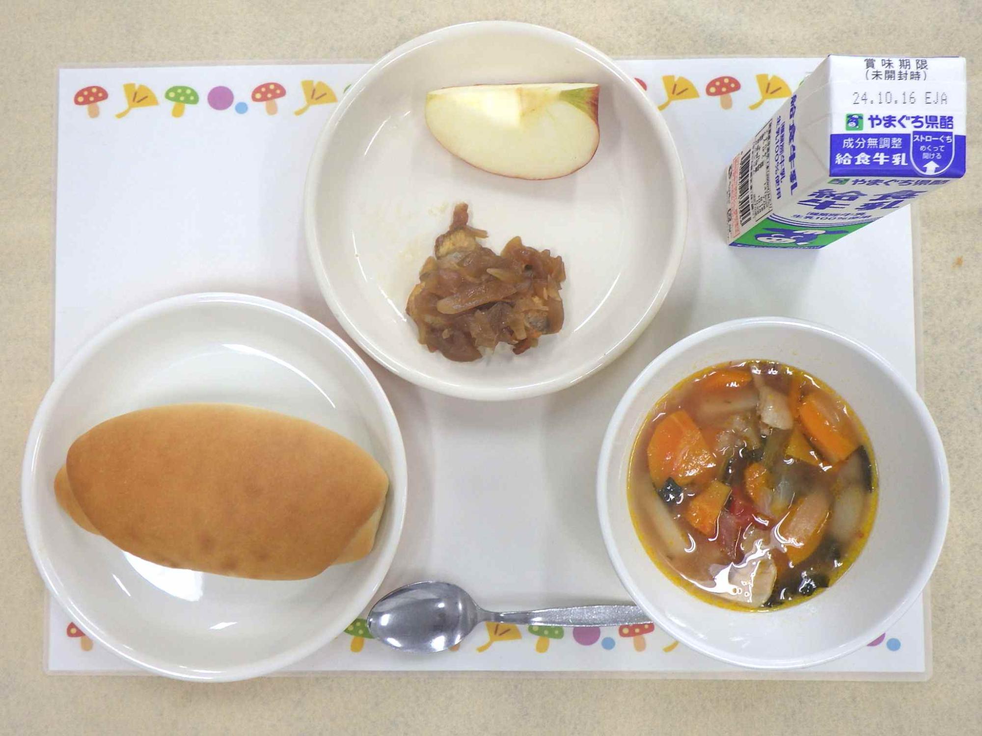 10月8日の給食の写真