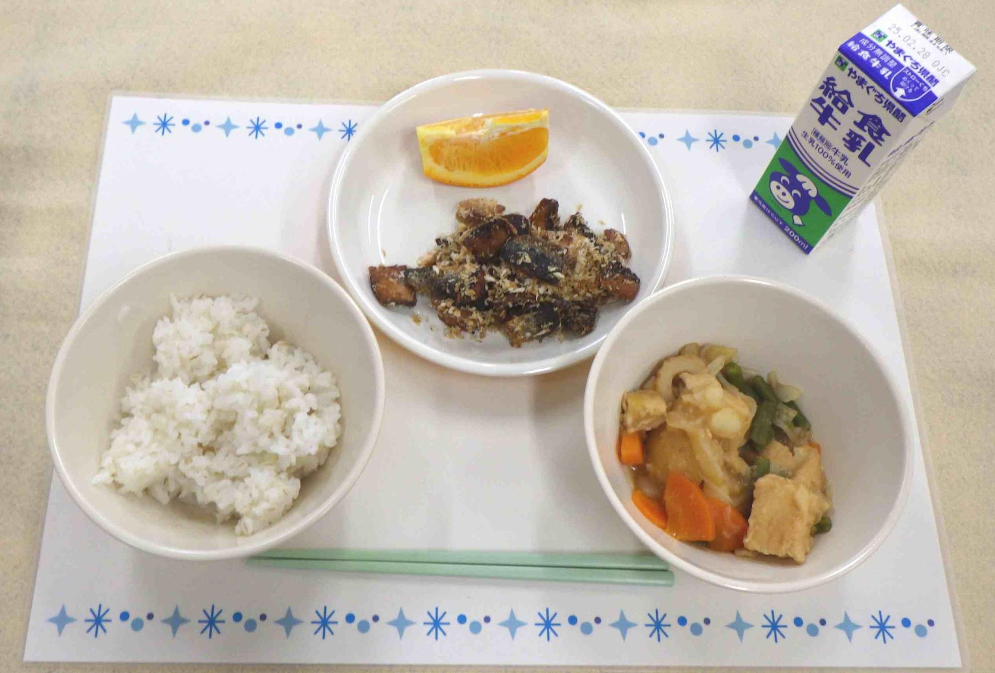 2月19日の給食の写真