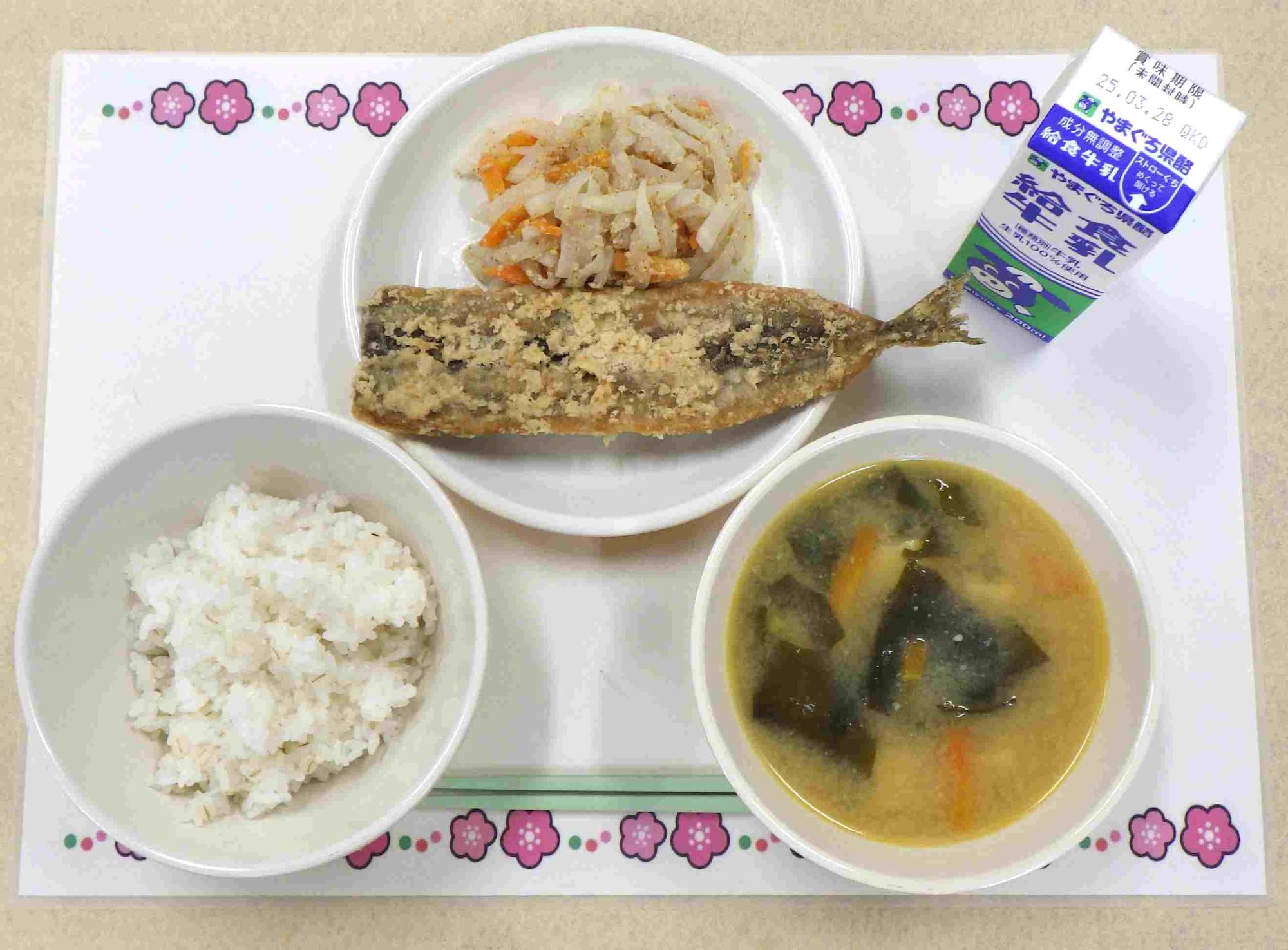 3月19日の給食の写真