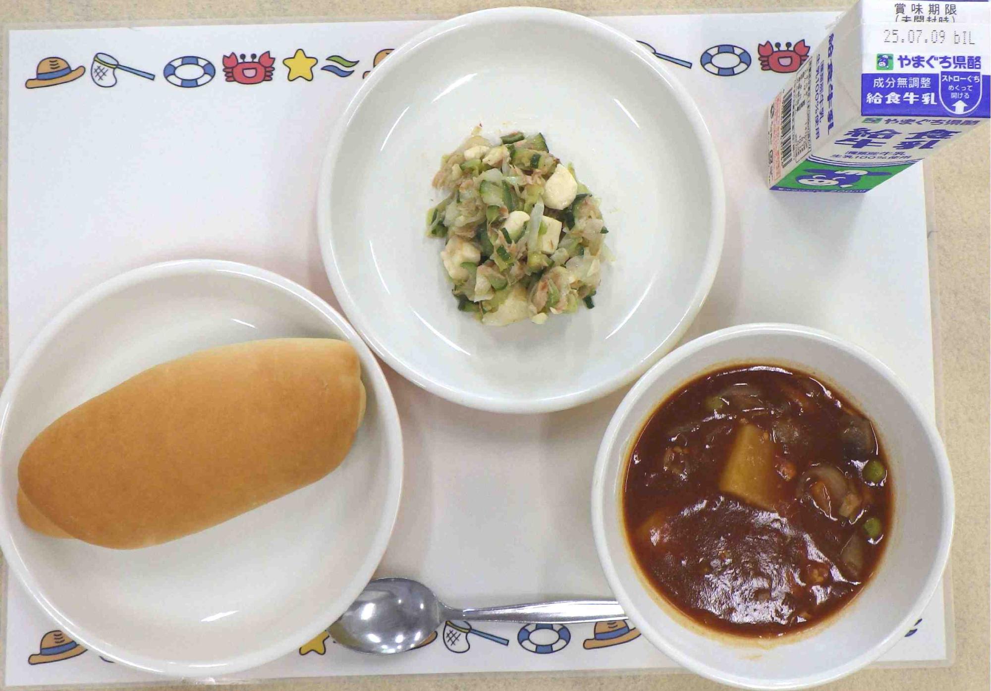 7月1日の給食の写真