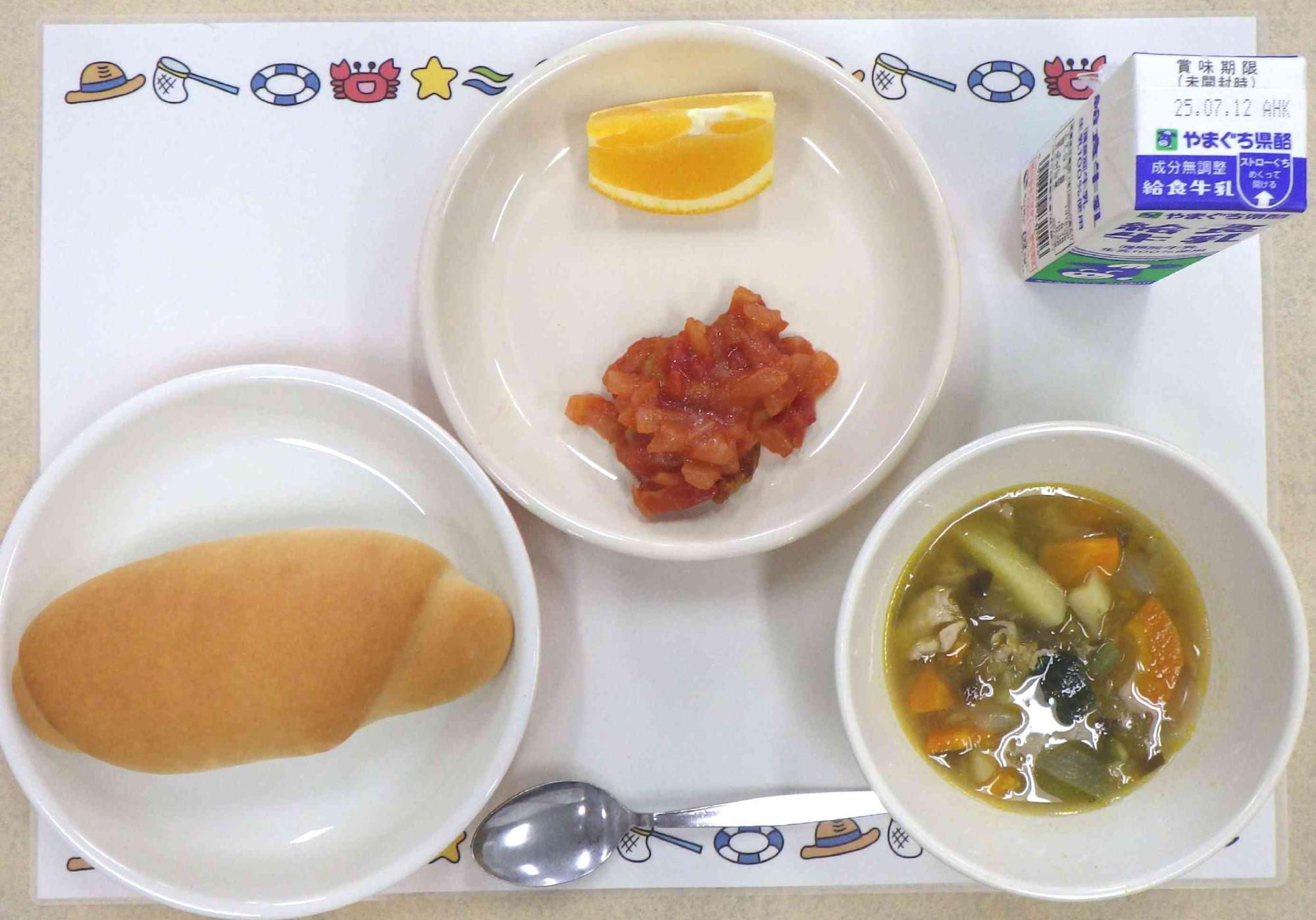 7月3日の給食の写真