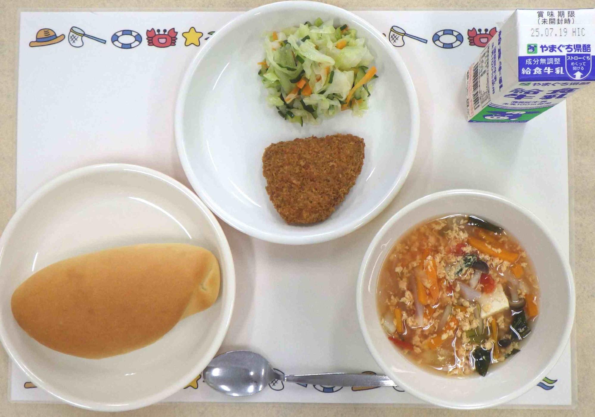 7月10日の給食の写真