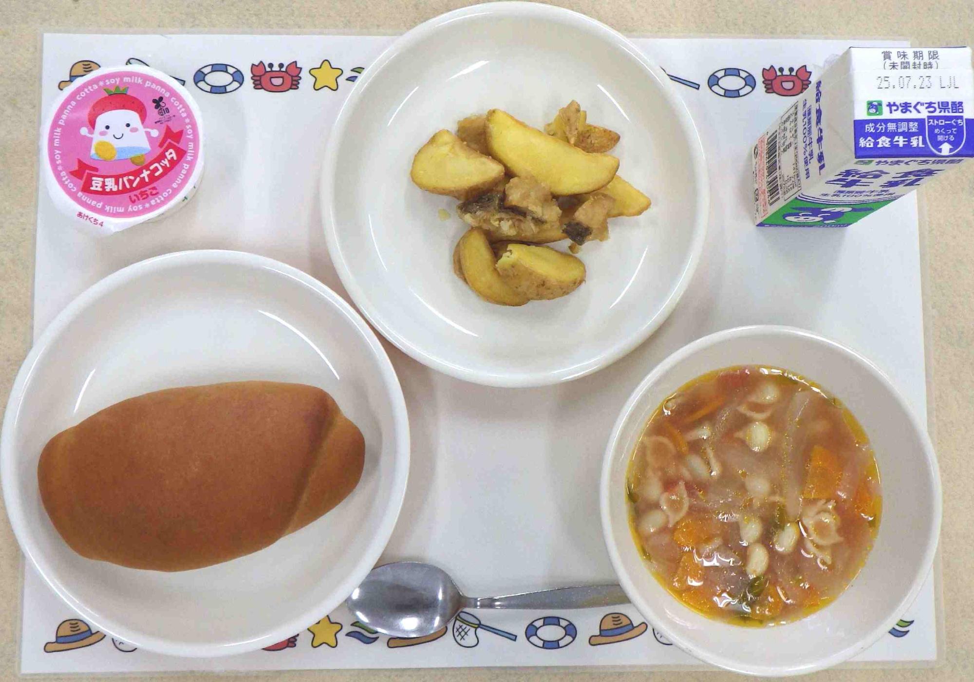7月15日の給食の拡大写真