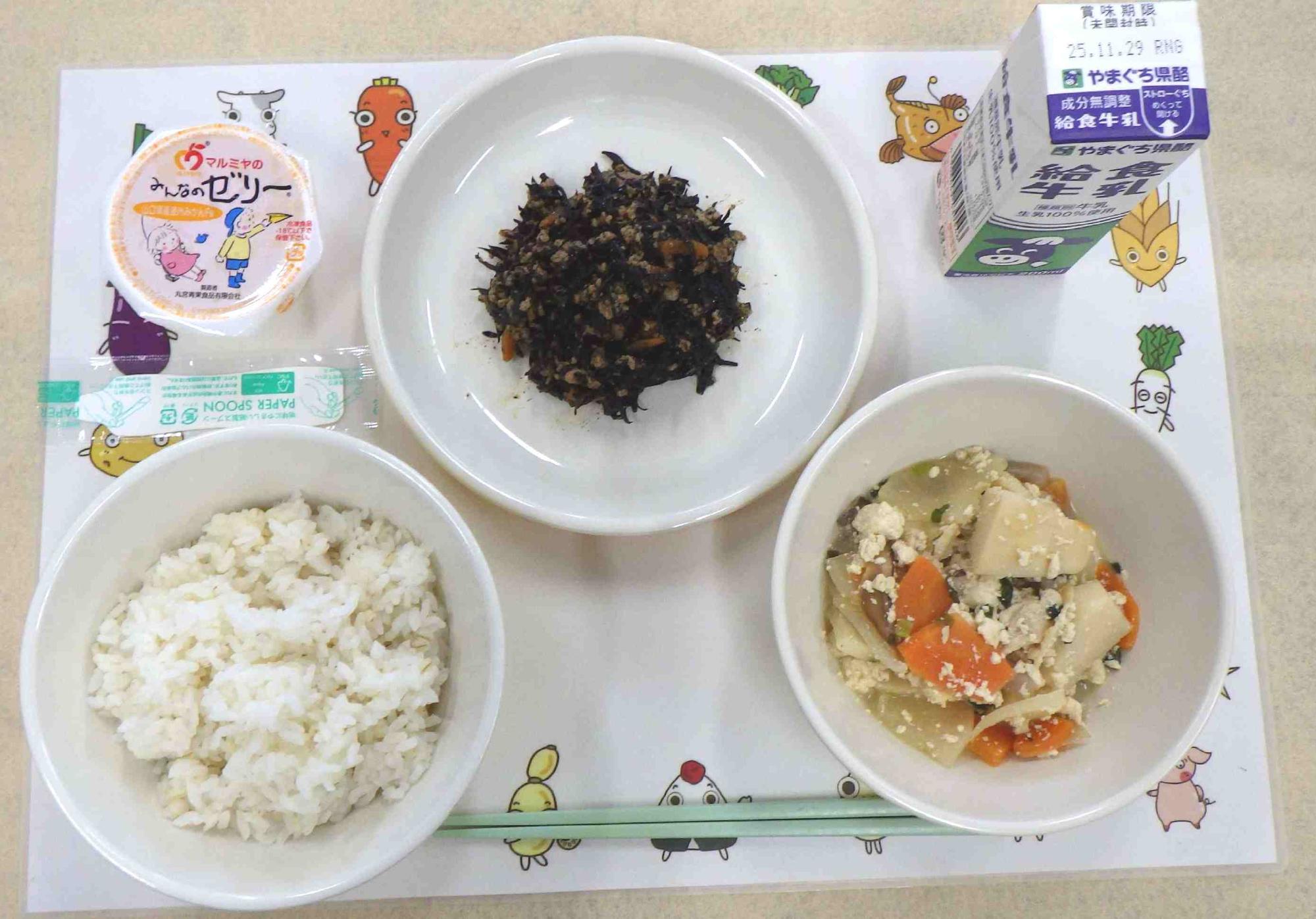 11月21日の給食の写真