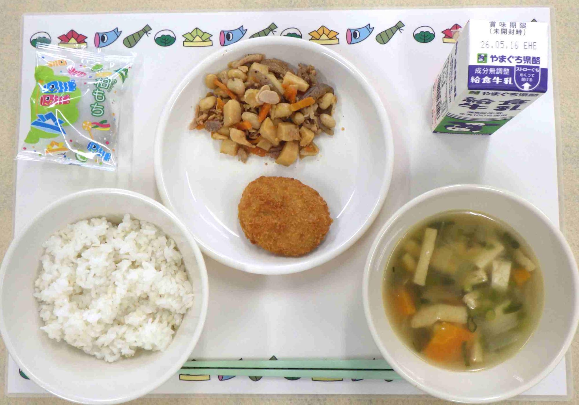 5月7日の給食の写真