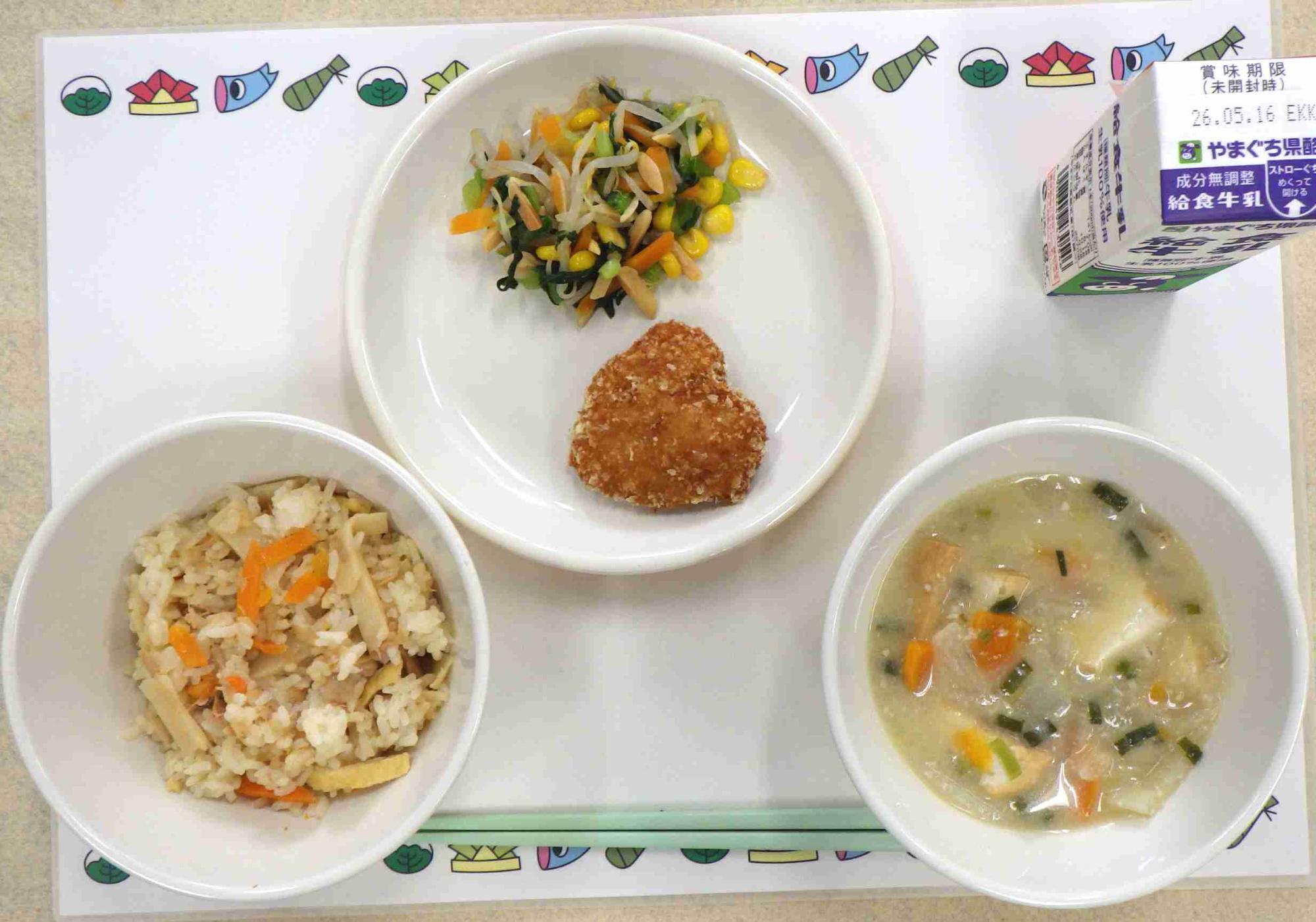 5月8日の給食の写真