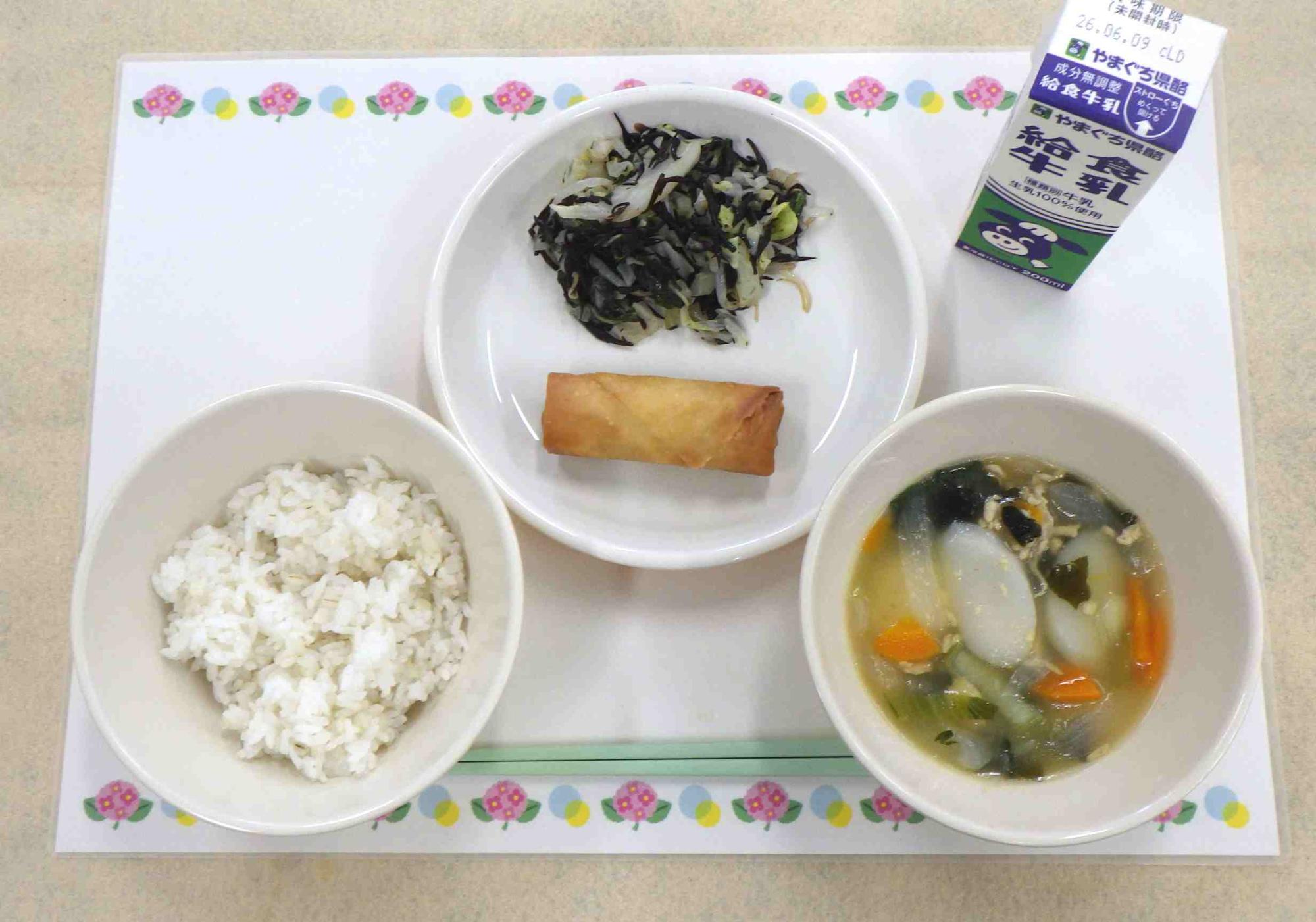 6月1日の給食の写真