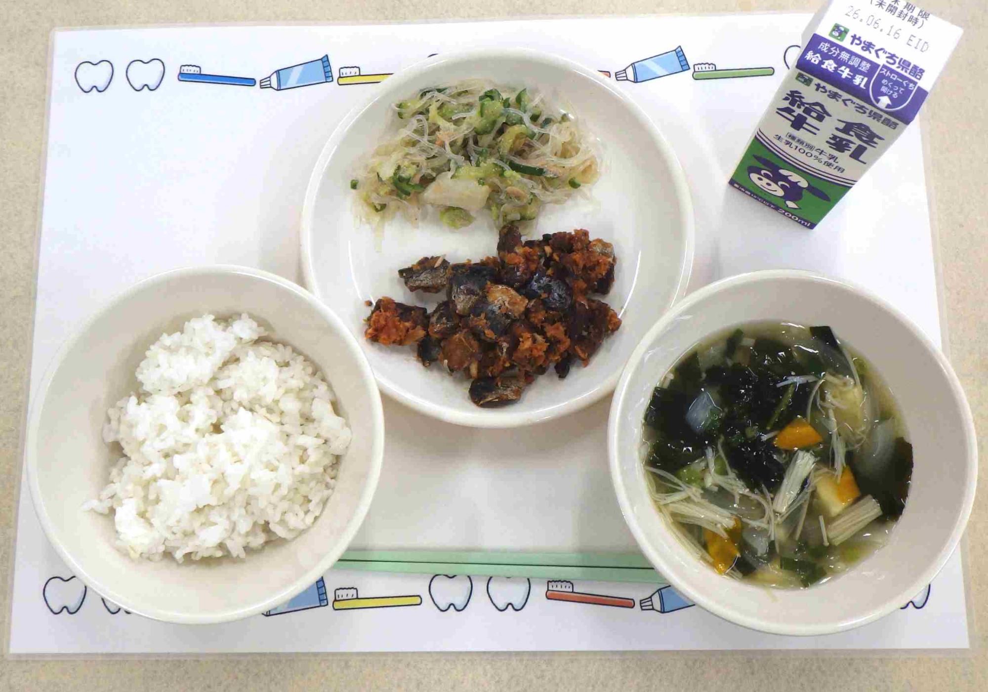 6月8日の給食の写真