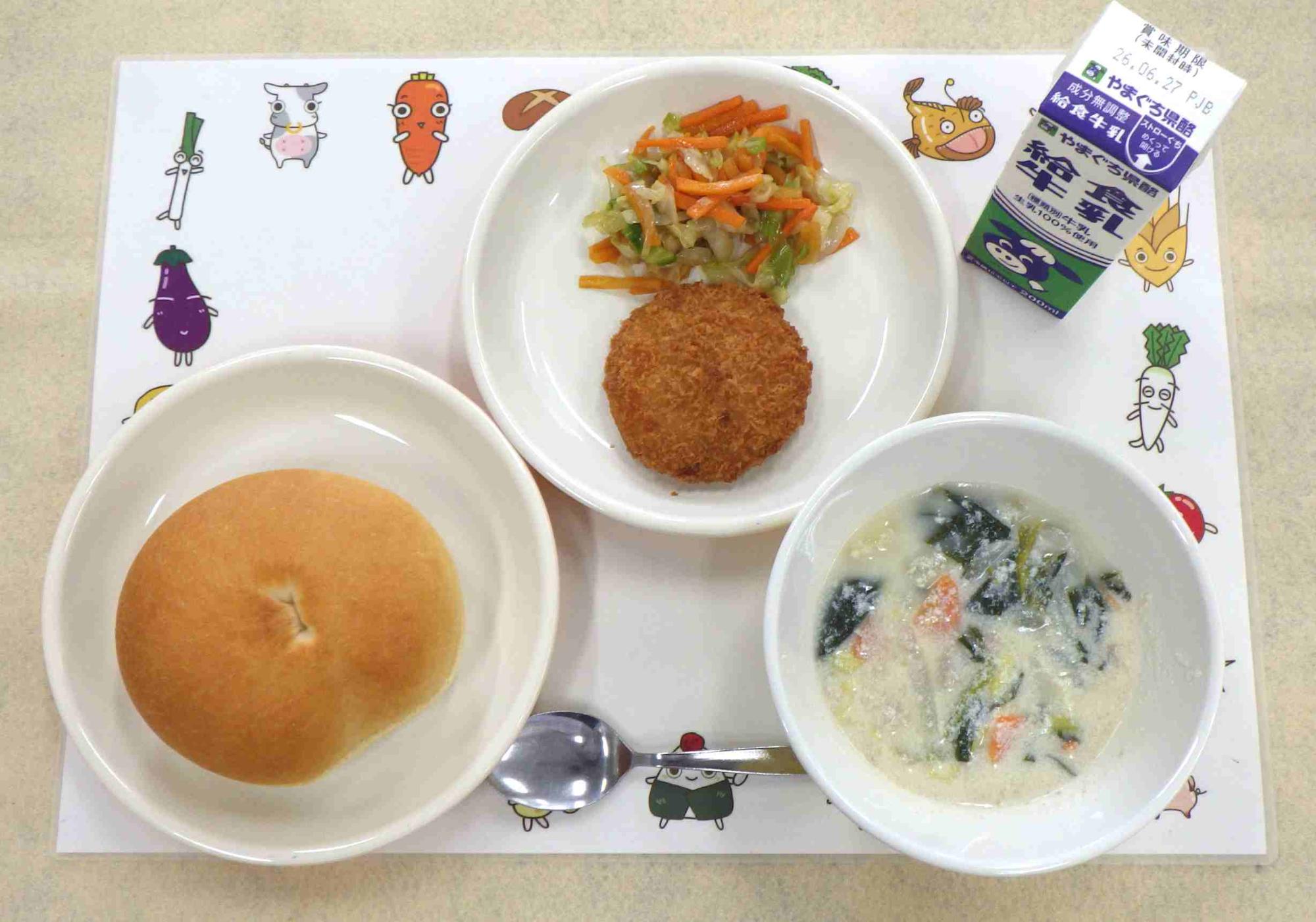 6月18日の給食の拡大写真
