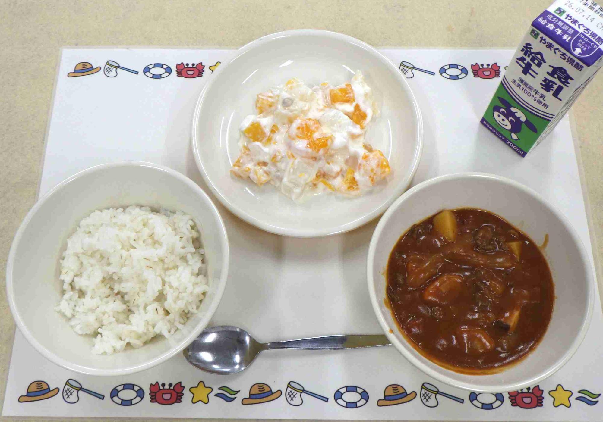 7月6日の給食の写真