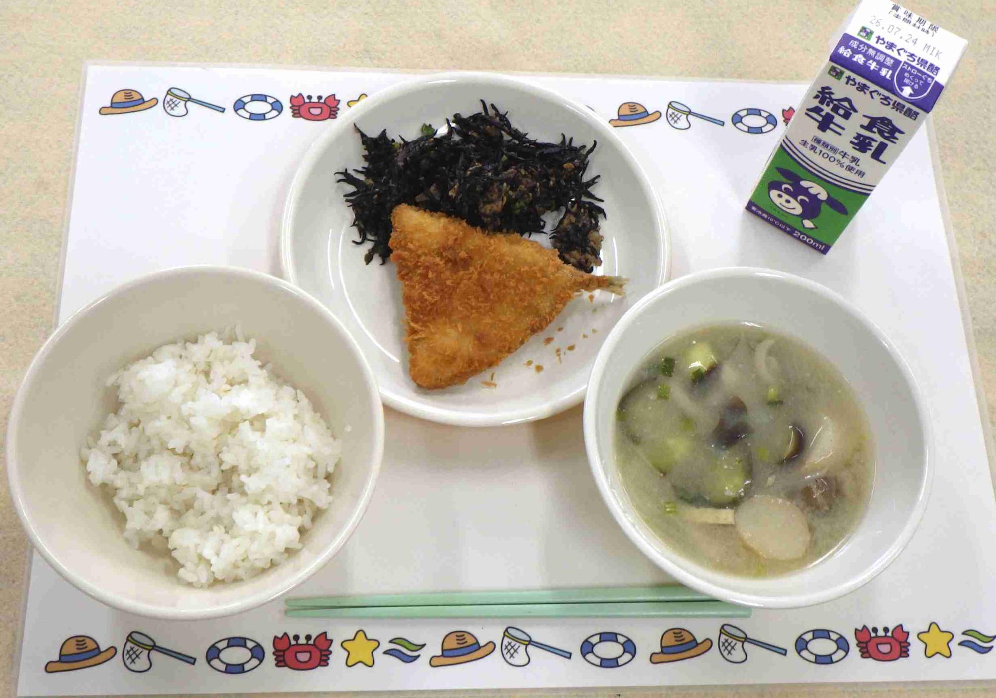 7月15日の給食の拡大写真