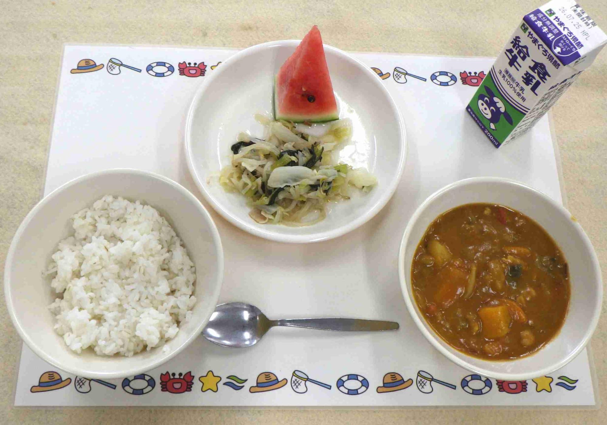 7月17日の給食の写真