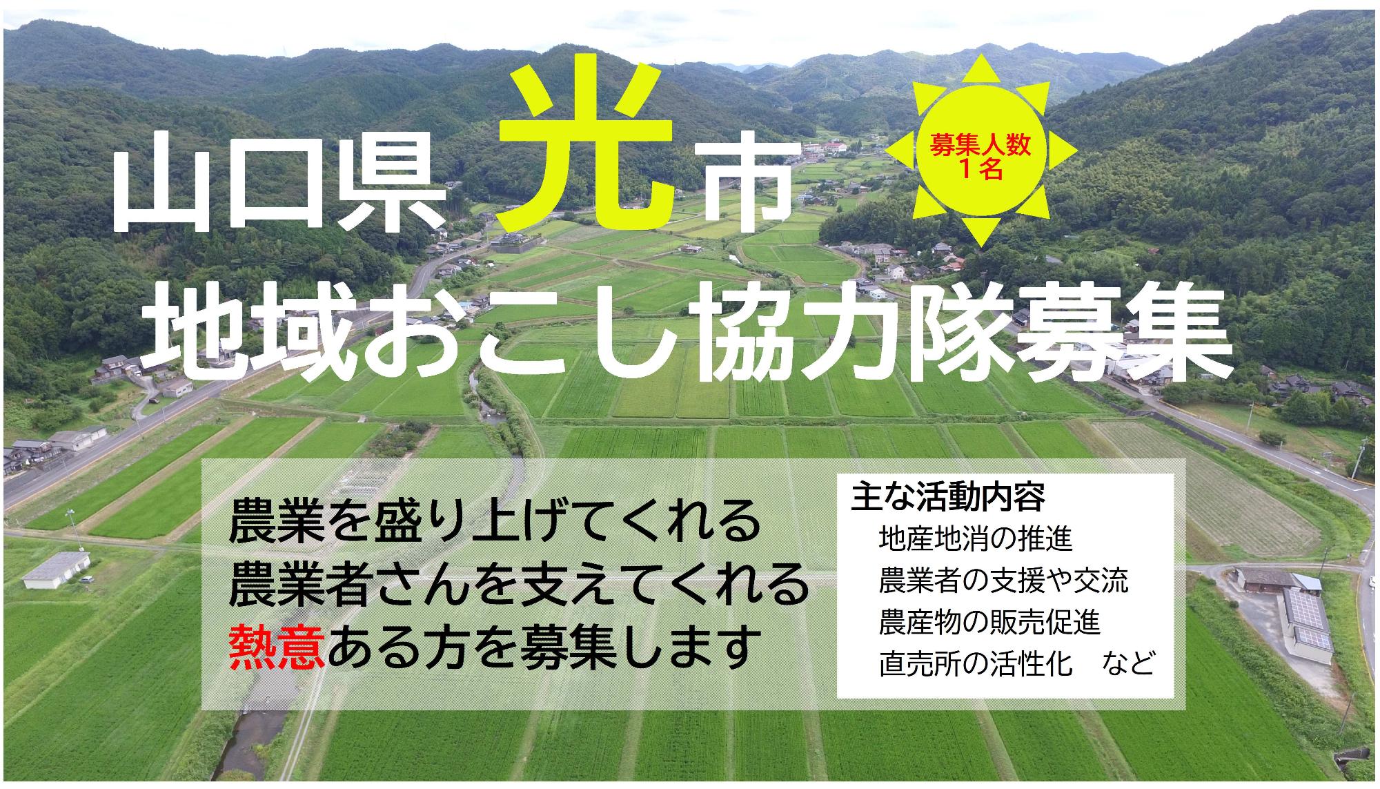 地域おこし協力隊の募集ポスター