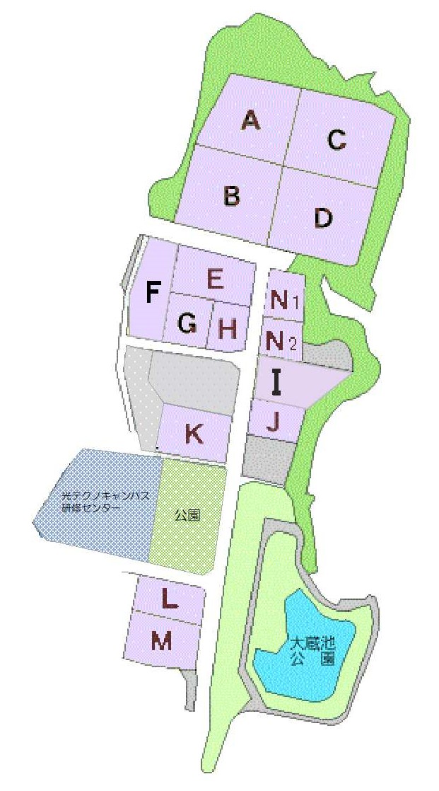 ひかりソフトパーク区画図2