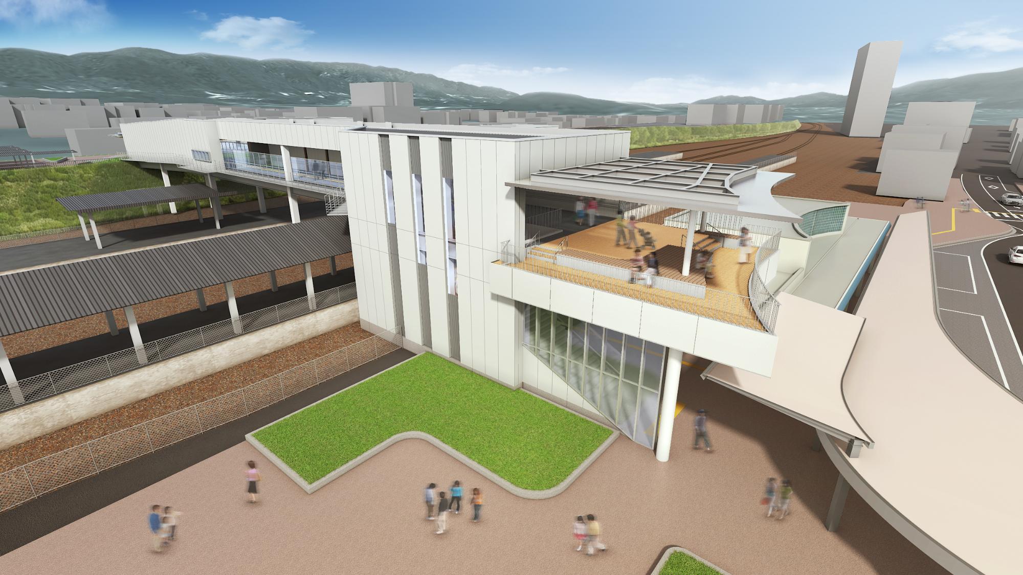 光駅南北自由通路整備イメージ図