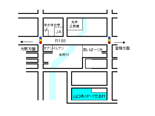 山口県スポーツ交流村の地図
