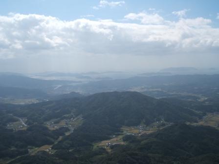 石城山山頂から見る自然公園の景色