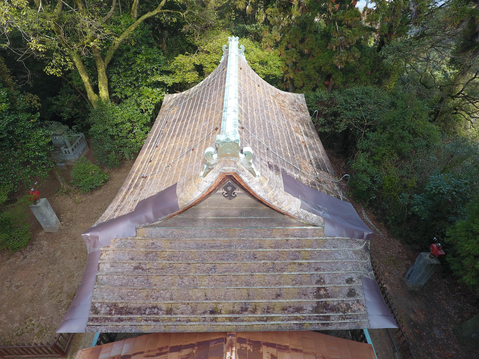 改修前の屋根の写真