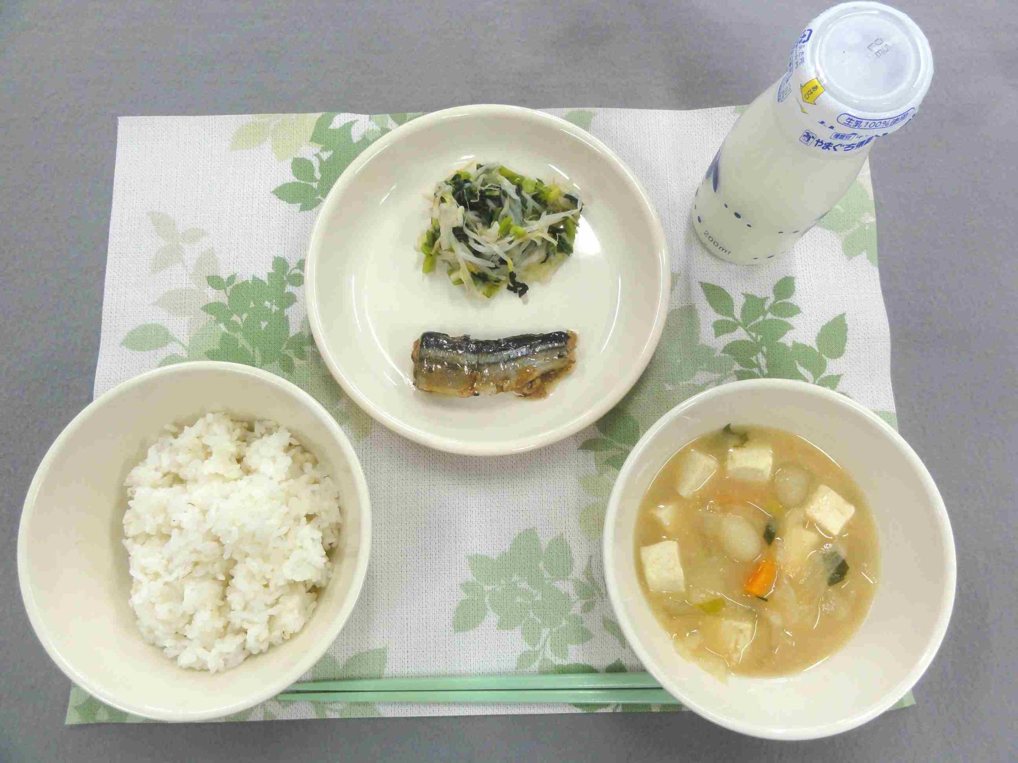 11月1日の給食の写真