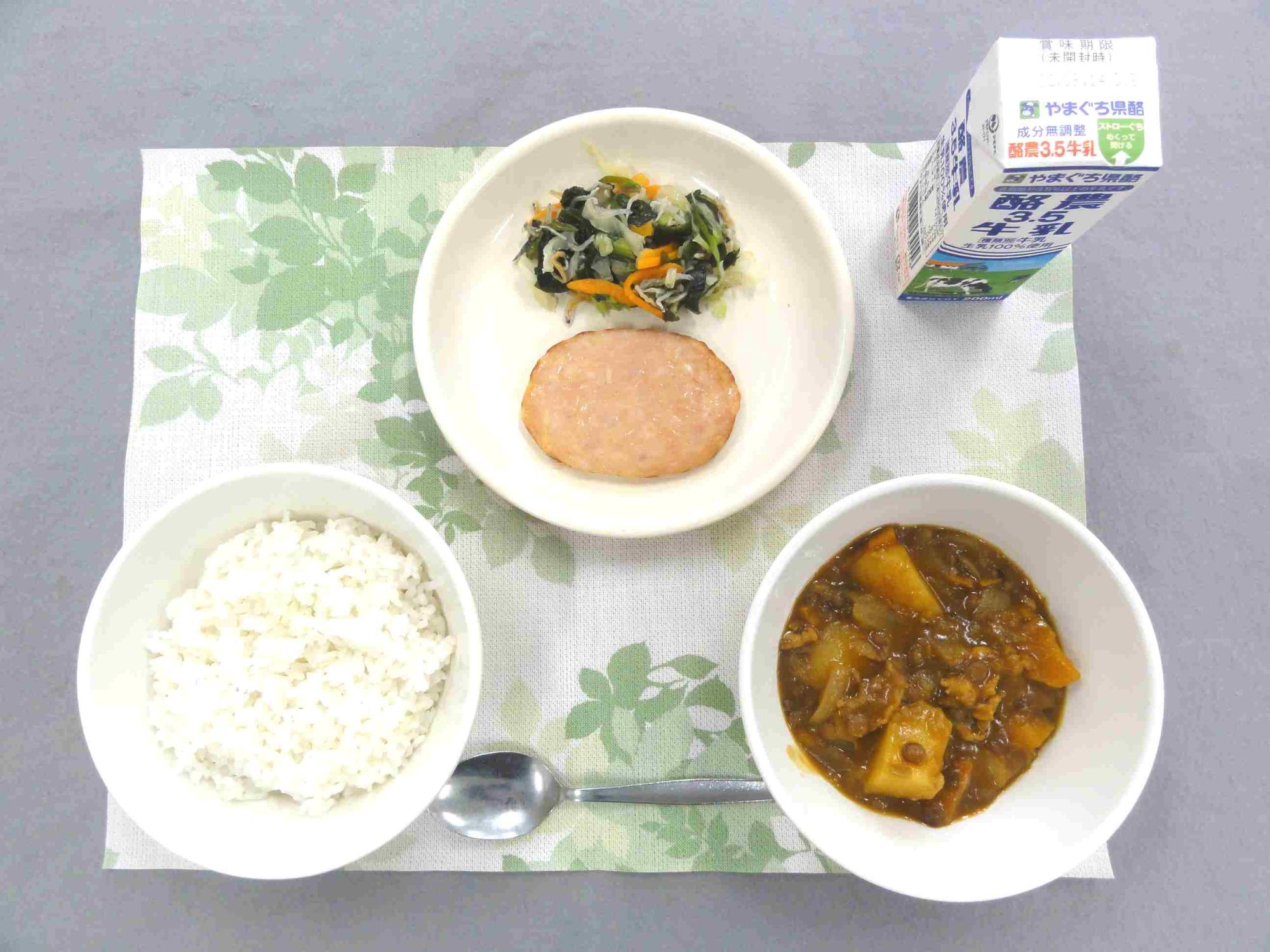 9月7日の給食の写真