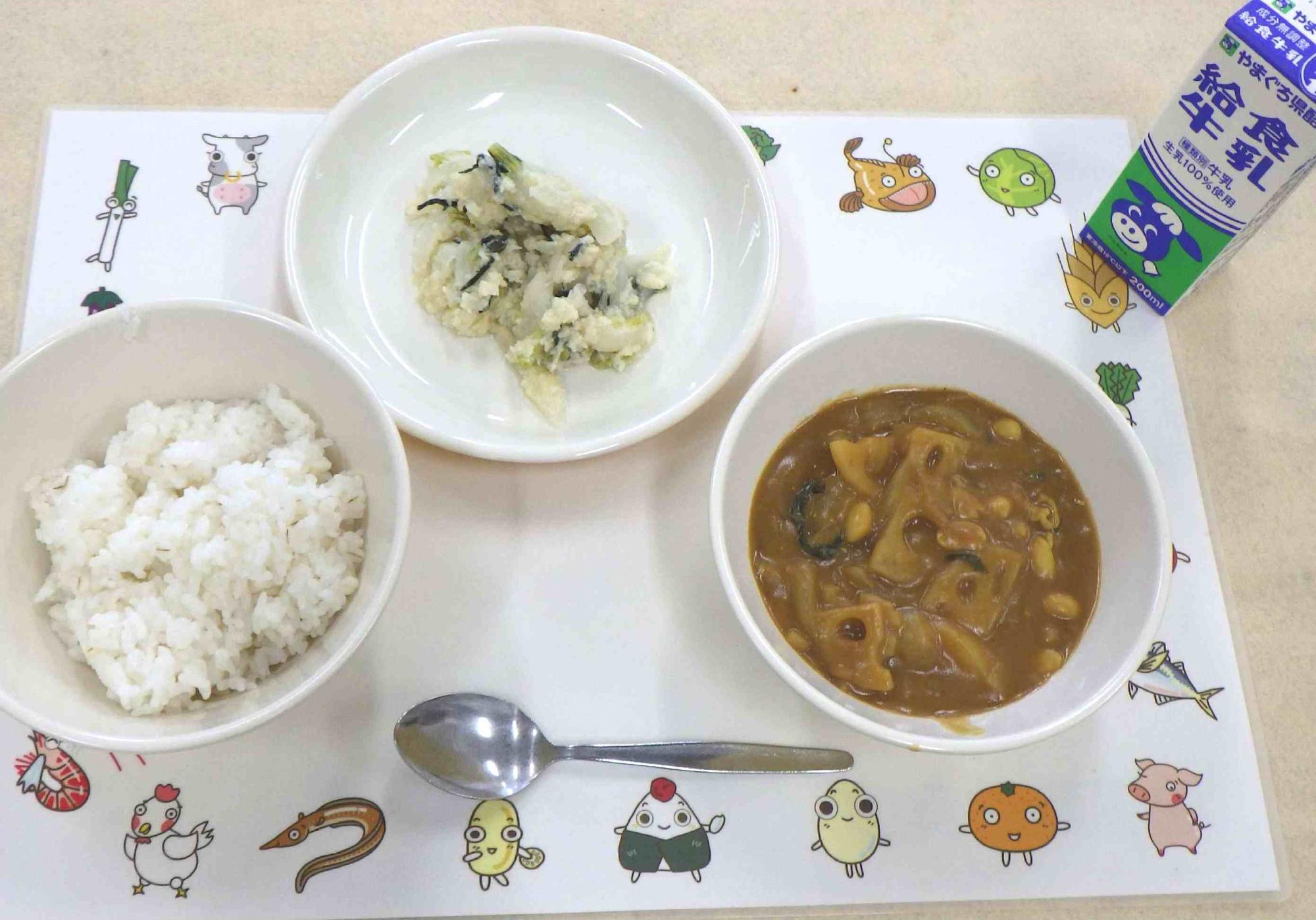 6月18日の給食の拡大写真