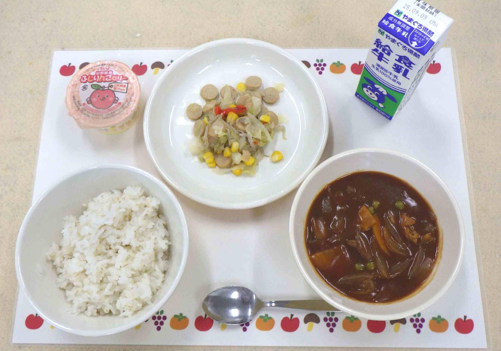 9月1日の給食の写真