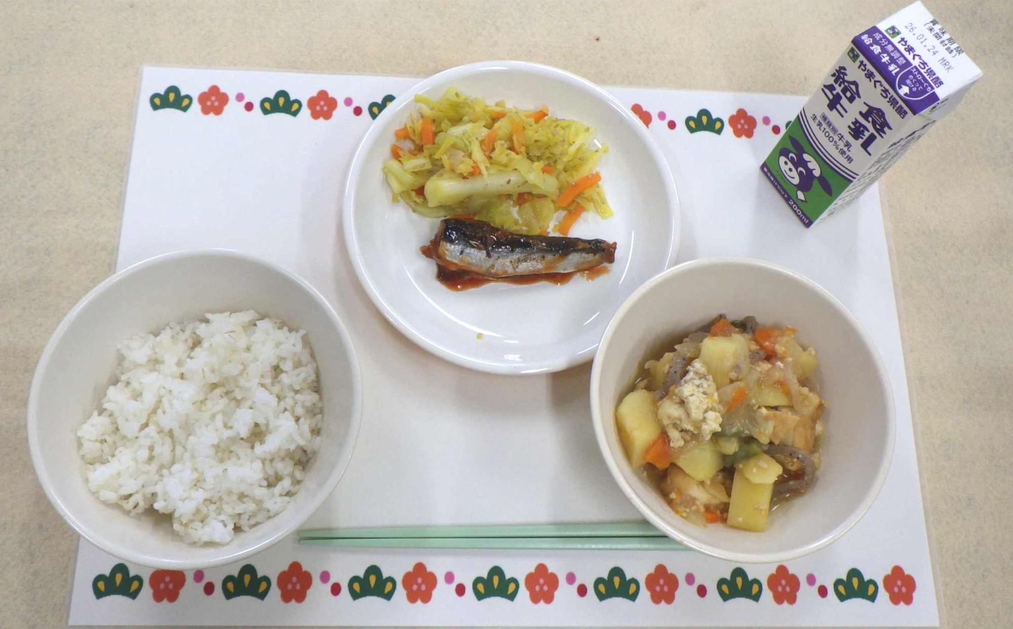 1月16日の給食の写真