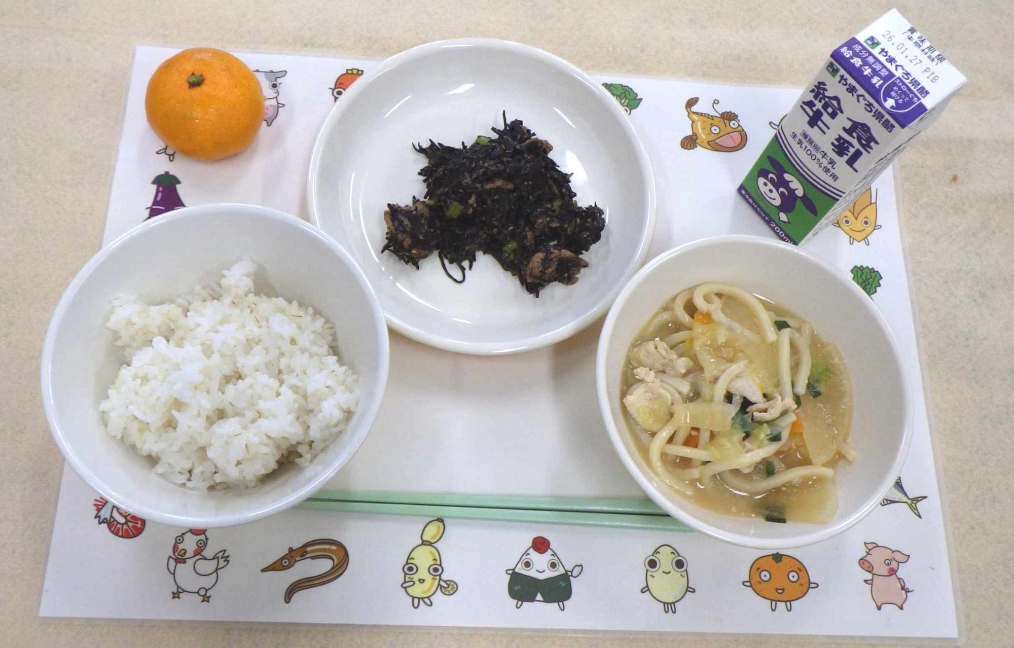 1月19日の給食の写真