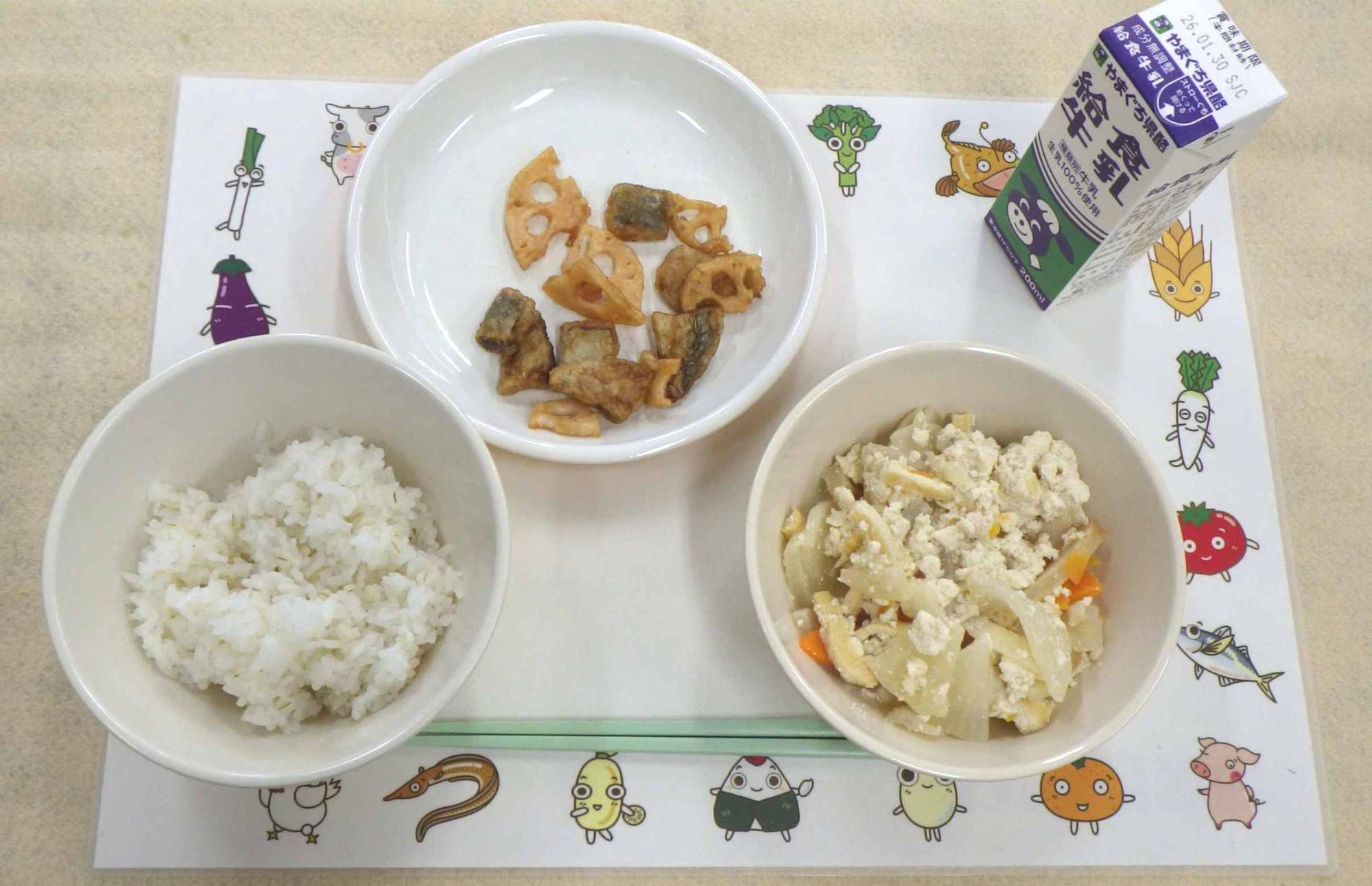 1月21日の給食の拡大写真