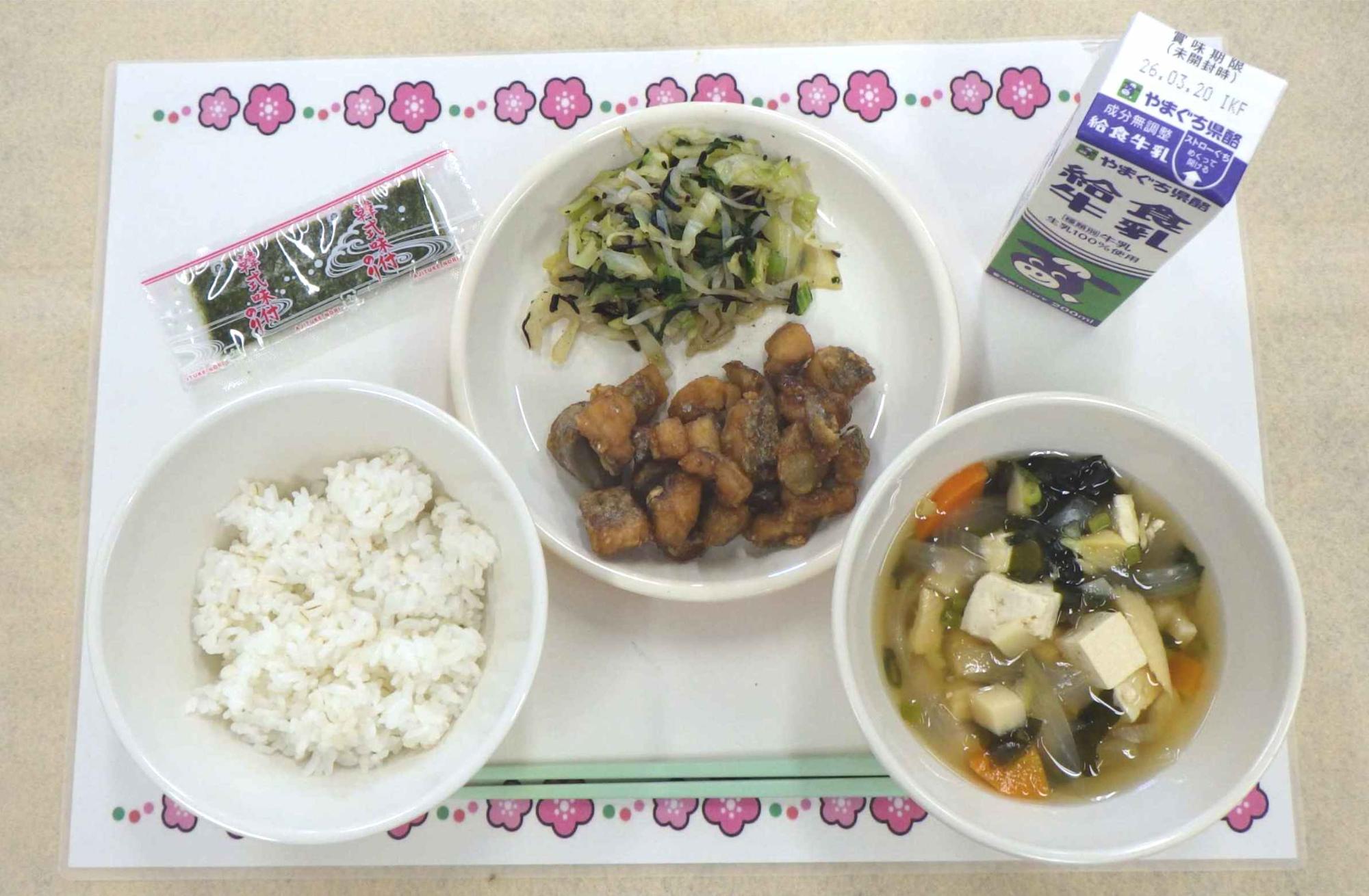 3月11日の給食の写真