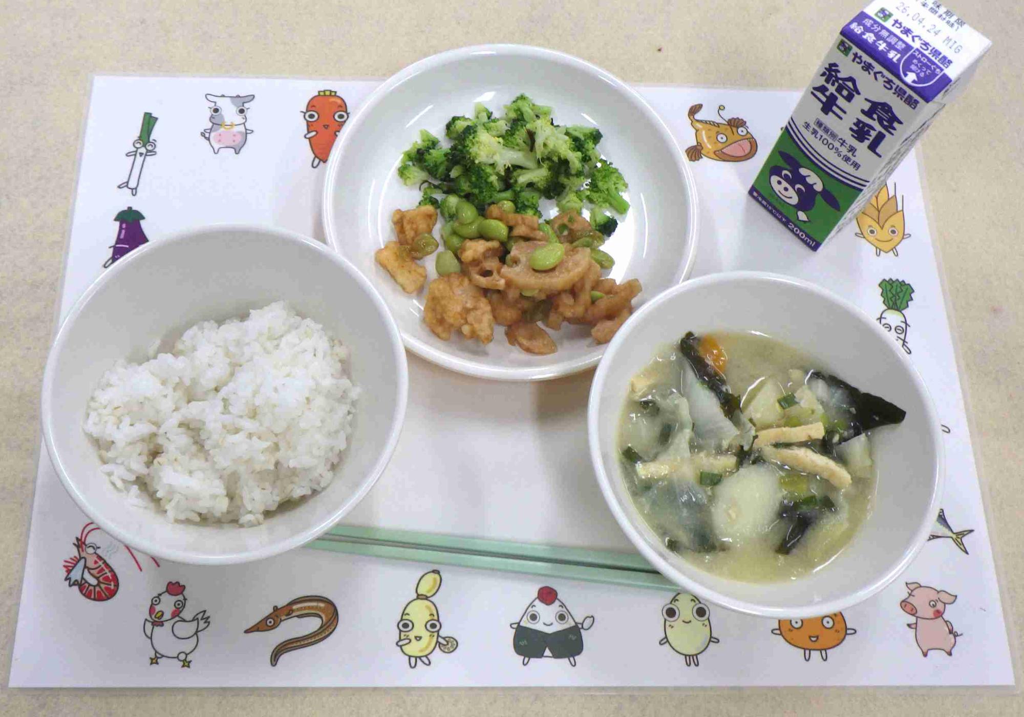 4月15日の給食の写真