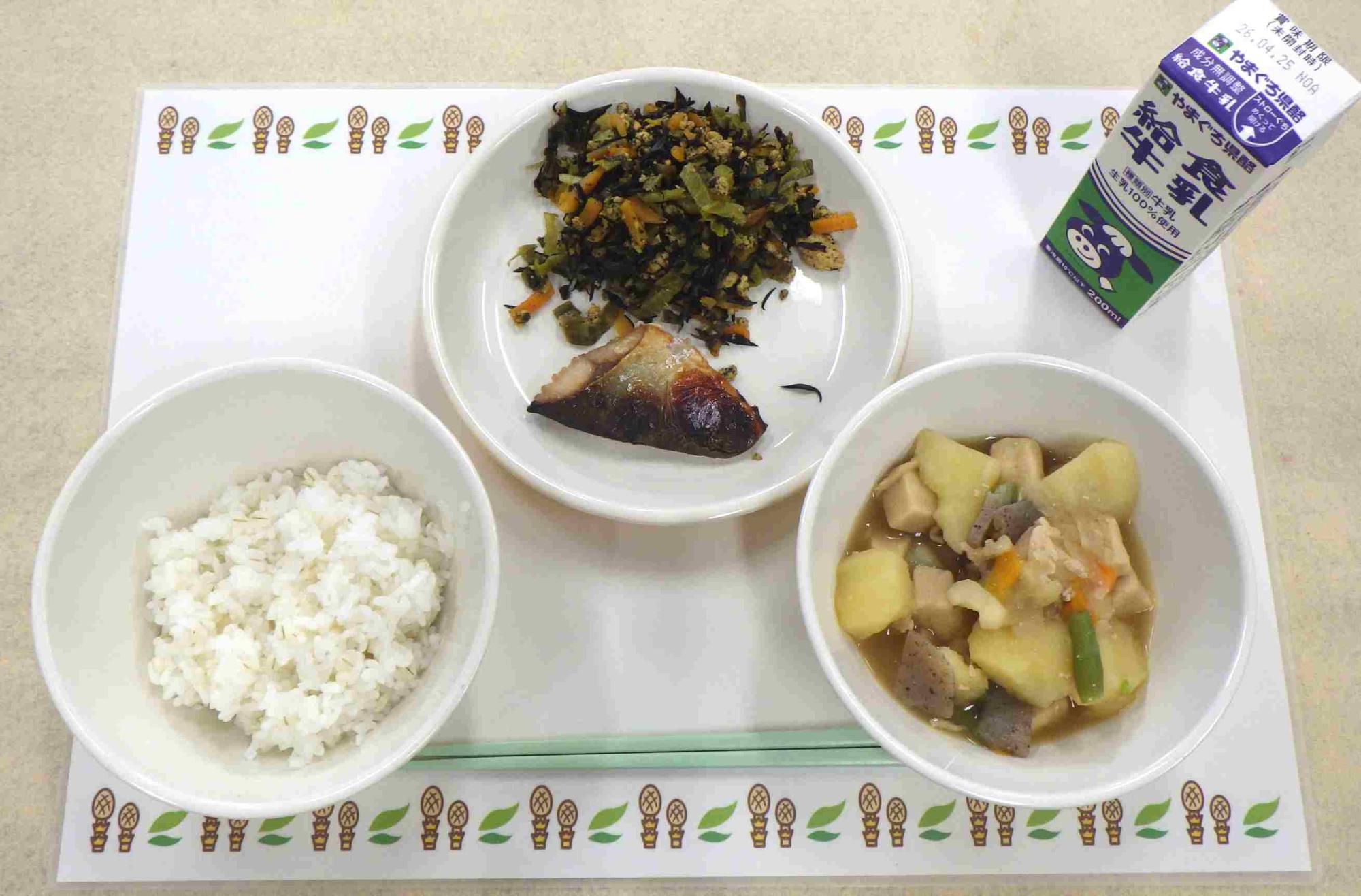 4月17日の給食の写真