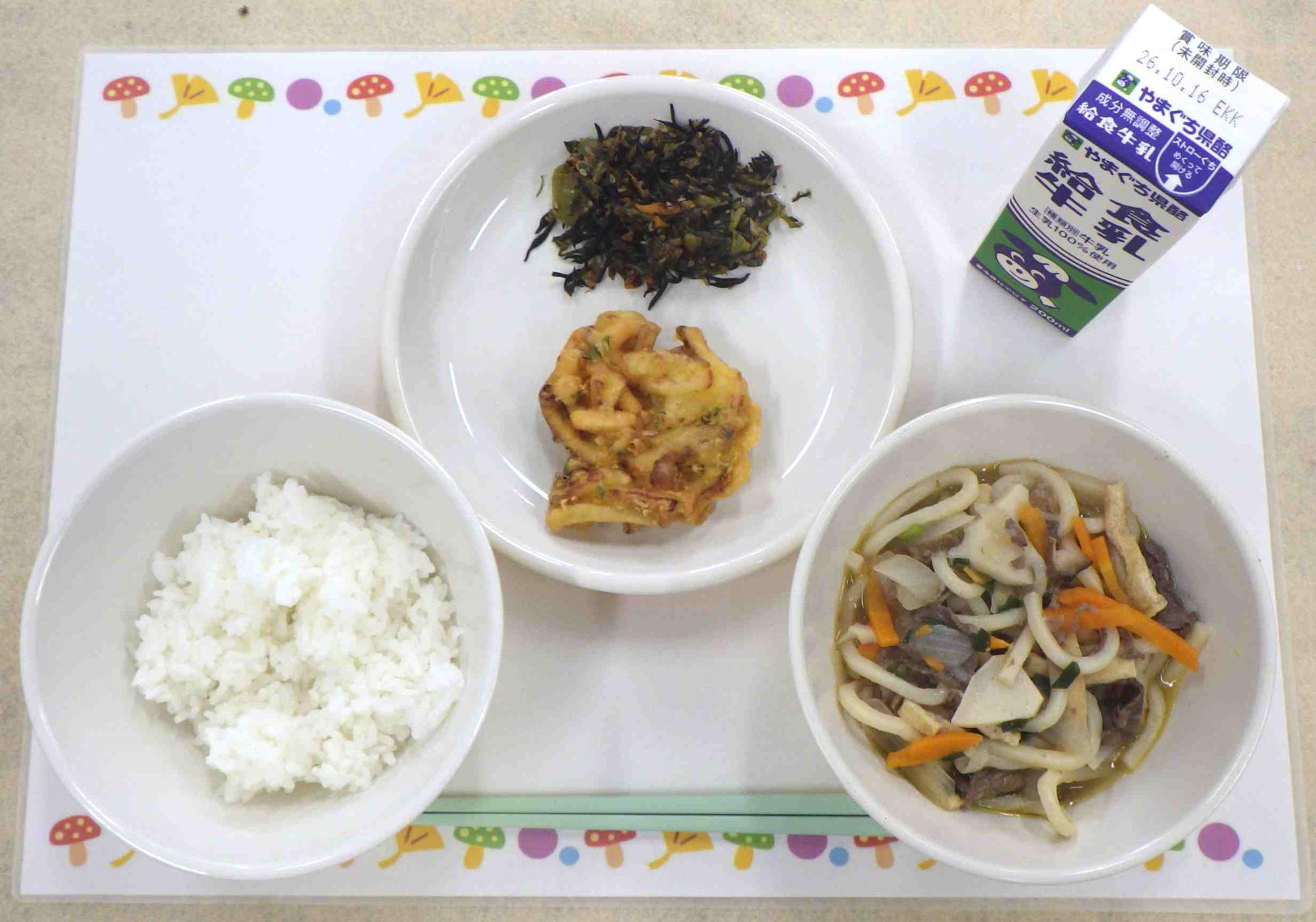 10月7日の給食の写真