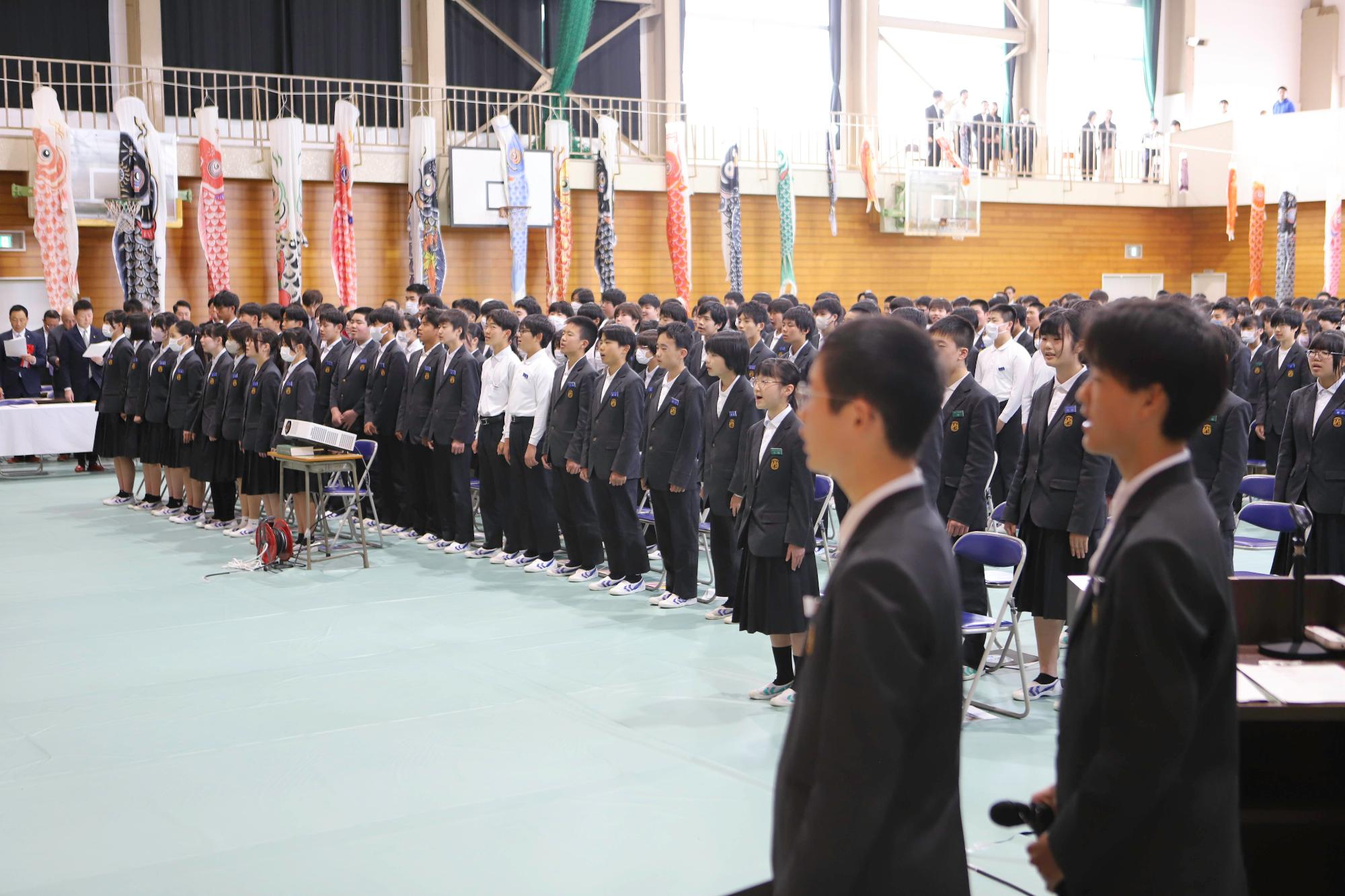 浅江中学校移転記念式典2