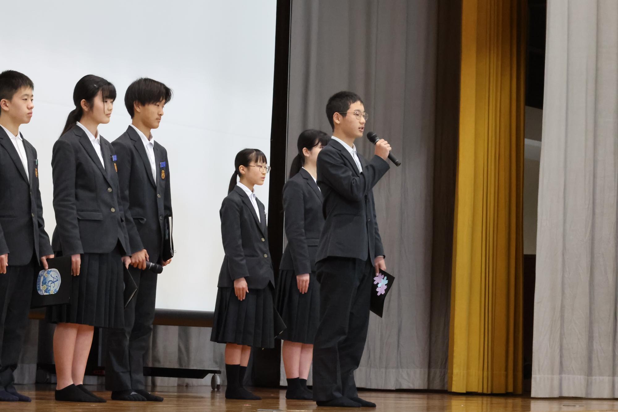 浅江中学校移転記念式典3