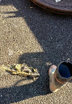 取り除かれたタオル