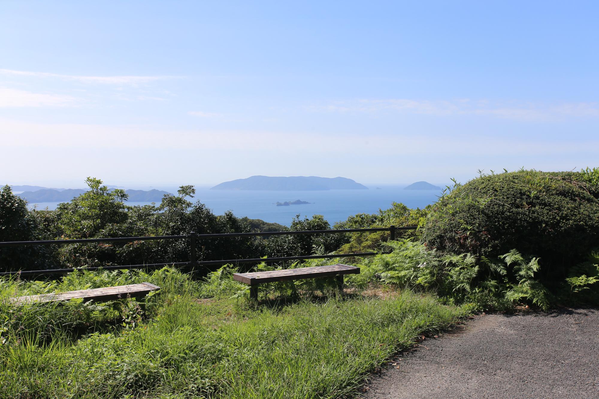 コバルト台地ベンチ